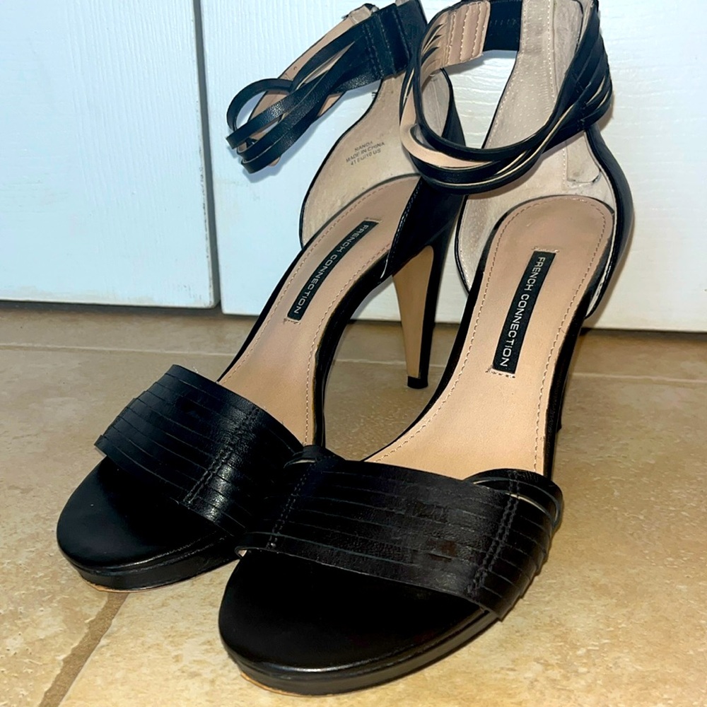 French Connection Black Sexy Heels size 10